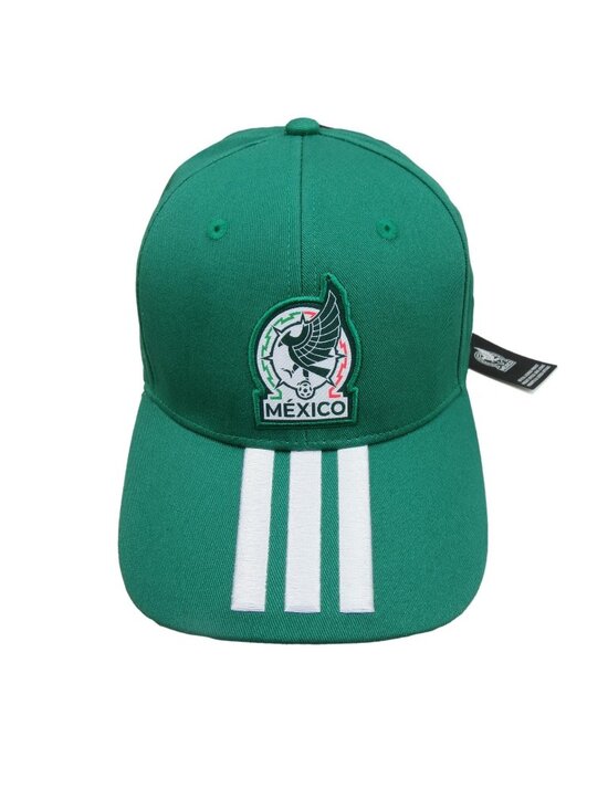adidas Other - Adidas 3 Stripes Mexico 26 Baseball Cap Hat Men's Adjustable Strapback Green NEW